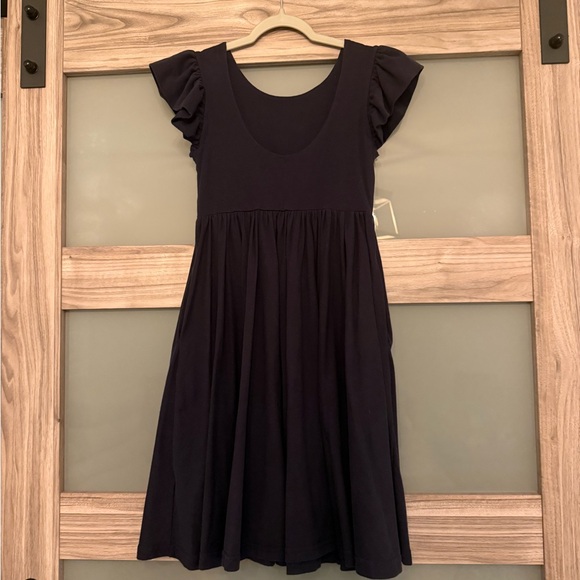 Elegant Navy Kids Dress - Picture 2 of 4